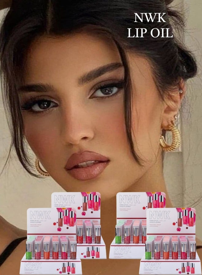 NWK 144 Pieces Lip Oil 6 Colors - Image 1