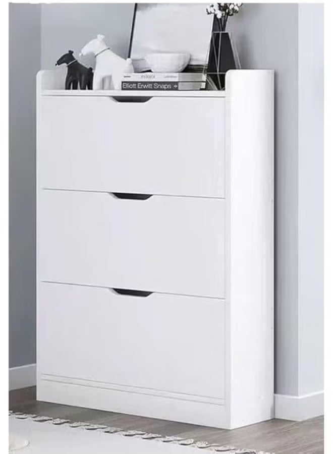 Dream house Modern Shoe Cabinet with Hidden Shoe Rack,Entryway Cabinet Large Capacity Shoe Storage Organizer,Creative Closet Shoe Cubby Decor Furniture (78 x 17 x 110 CM) - Image 1