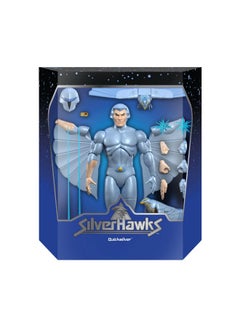 Super7 Ultimates! Silverhawks Quicksilver - 7" Silverhawks Action Figure With Accessories Classic Cartoon Collectibles And Retro Toys  - Image 2