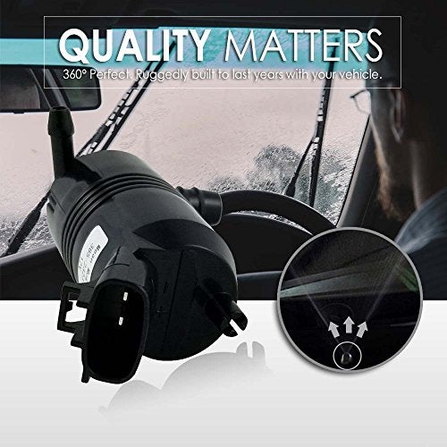 Mean Mug Auto 385-232316C Windshield Washer Pump - Washer Motor Compatible with Chevrolet, Toyota, Lexus & More - Replaces OEM #: 22156171, 85330-06030, 22138719 - Image 4