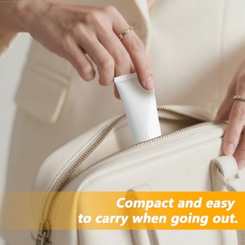 UPSTORE 20PCS White Plastic Refill Cosmetic Soft Tubes Leakproof Makeup Travel Packing Vials Bottles with Flip Cover Sample Storage Containers Dispenser for Shampoo Toiletries (30ml/1oz) - Image 5
