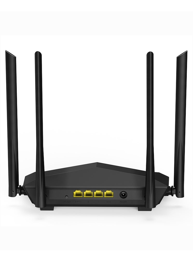 Tenda Access Point Ac6 Wireless 4 Port Gigabit Ac1200 Dual-Band Wireless 5Ghz: 867Mbps + 2.4Ghz 300Mbpsfor Blazing Fast Multimedia Four 6Dbi High-Gain Antennas For Whole-Home Wifi Coverage High-Powered Amplifiers Mu-Mimo Technology And Beamforming+ For Wider Wifi Coverage And Internet Stability Black - Image 4