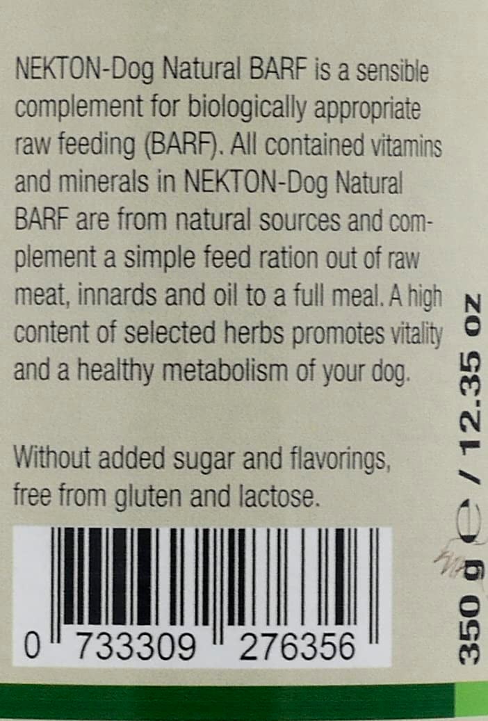 Nekton-Dog Natural Barf Raw Food Supplement 350gm (12.35oz) - Image 4