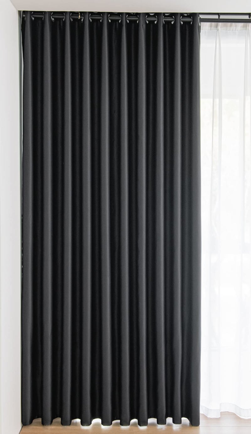 MOONVAN Window Black Blackout Curtains for Bedroom 84 inches Long 2 Panels Set Grommet Blackout Drapes Energy Saving Noise Reducing Thermal Insulated for Bedroom Living Room Nursery - Image 4