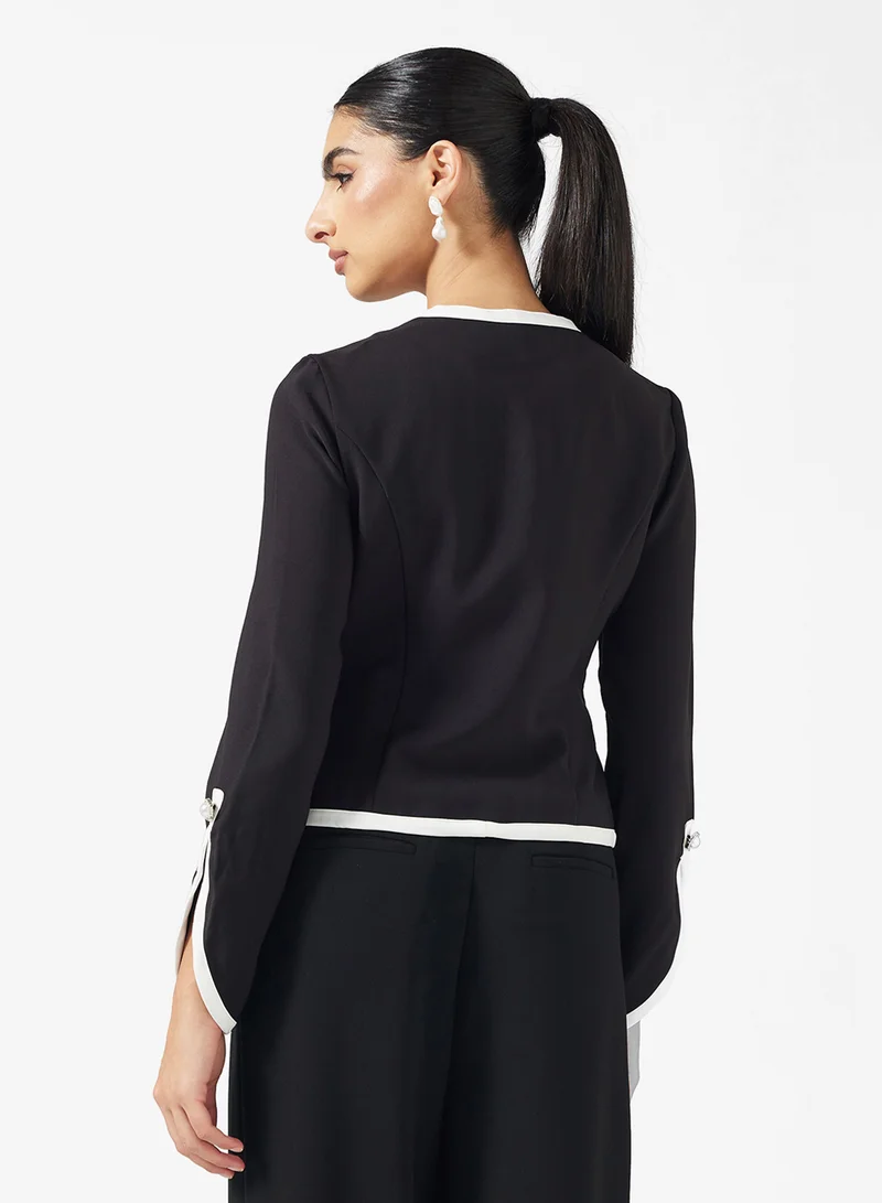 ELLA Jacket With Contrast Trim