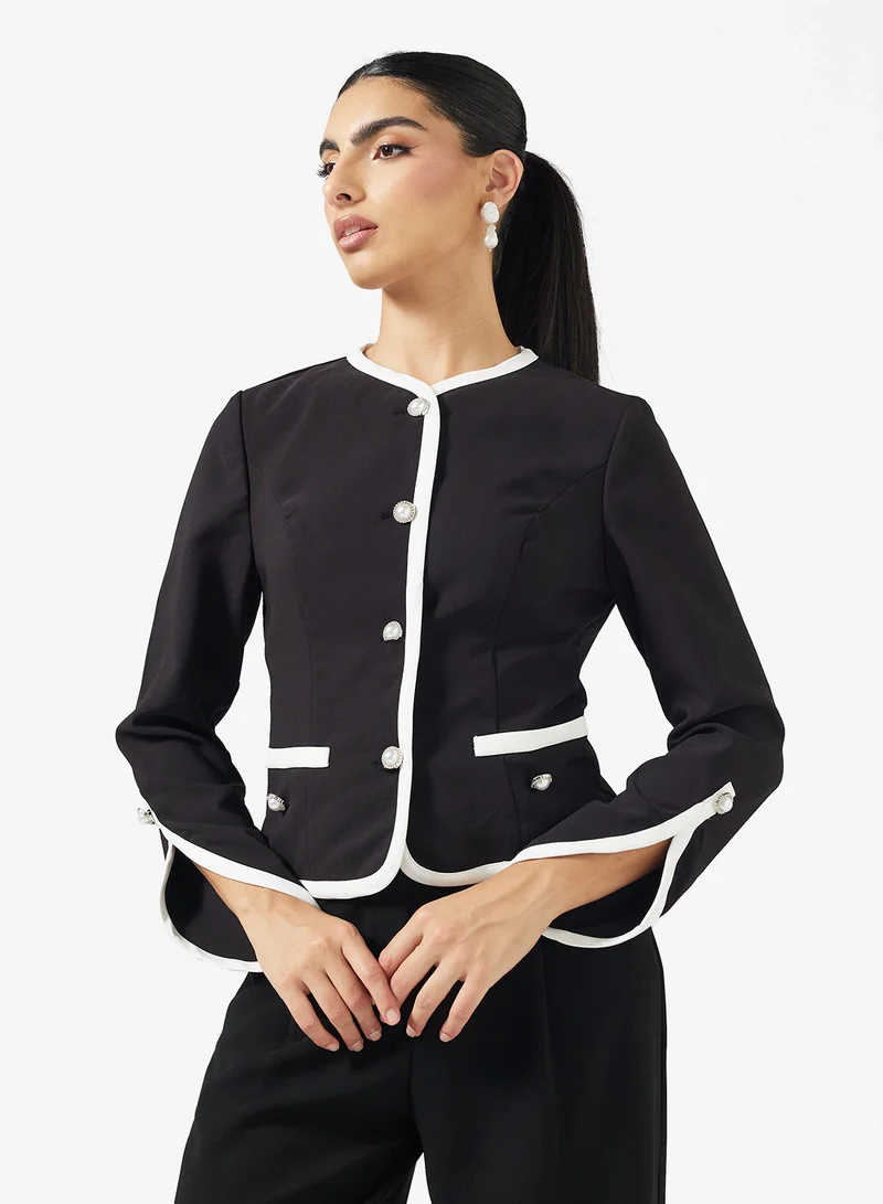 ELLA Jacket With Contrast Trim