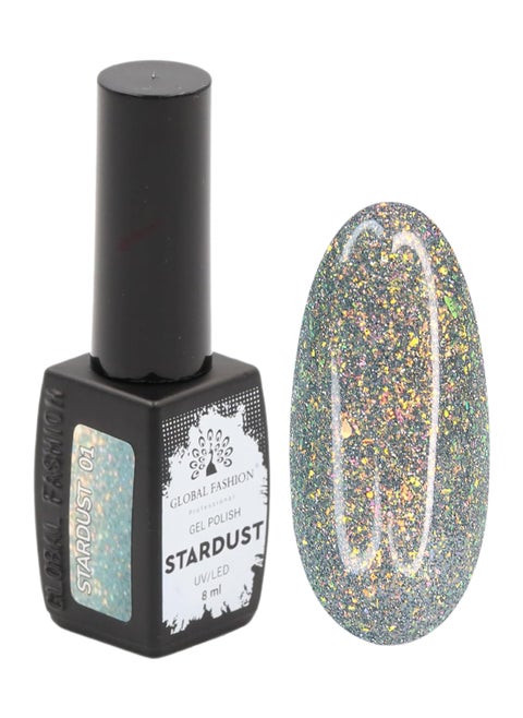 Stardust Gel Polish 8ml - Unleash a Universe of Shimmering Hues on Your Fingertips (22 Colors) (Shade 01)