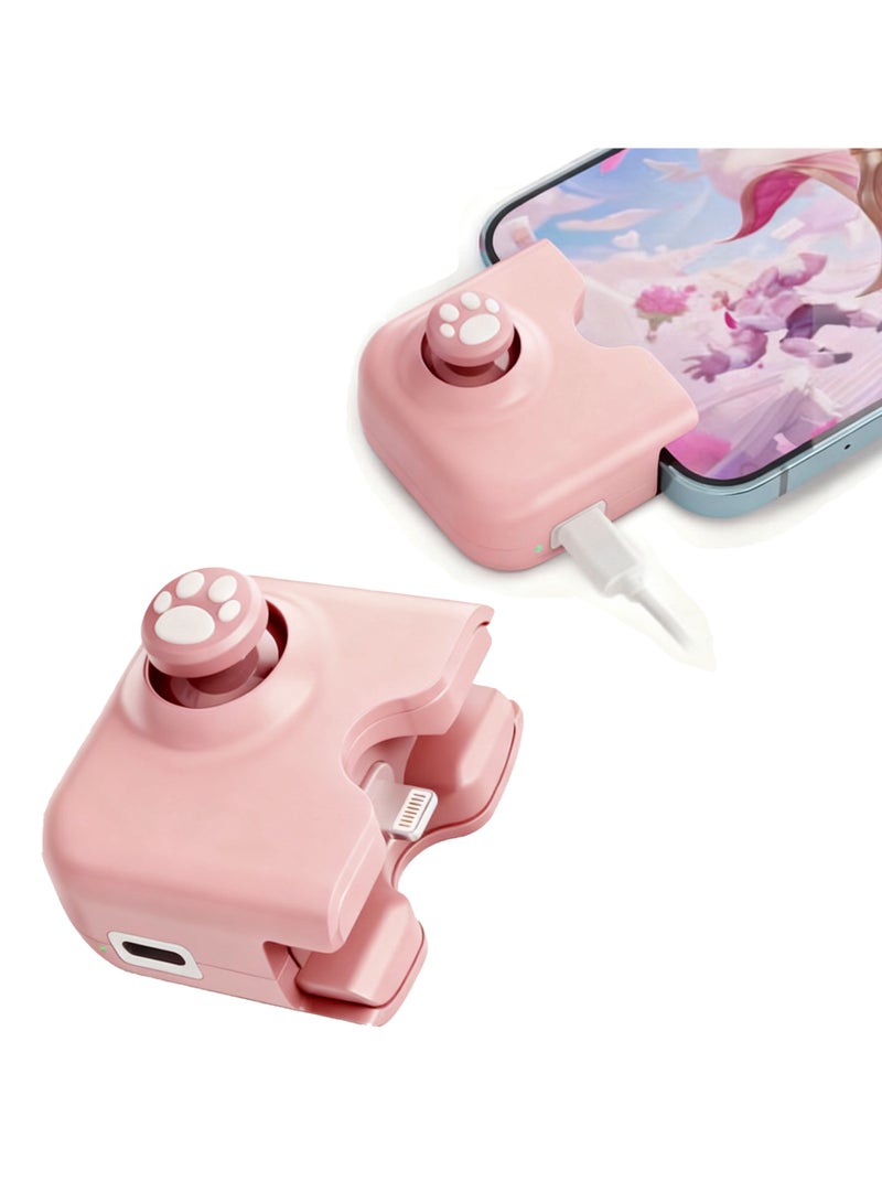 Mobile Game Controller Joystick for iPhone (iOS 13.4 or Later, iOS Games), Gaming Gamepad Compatible with PUBGG Mobile, Call of Duty Mobile(CODM), Genshin Impact (Pink) - Image 1