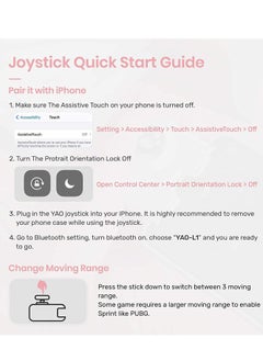 Y&D For Yao L1 PRO Mobile Game Controller Joystick for iPhone (iOS 13.4 or Later, iOS Games), Gaming Gamepad Compatible with PUBGG Mobile, Call of Duty Mobile(CODM), Genshin Impact (Pink)  - Image 5