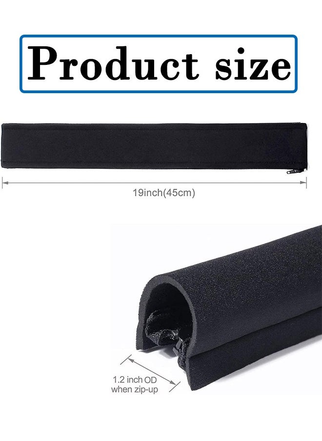 Alruht 4 Pack Cable Management Sleeve, 50cm Cord Organizer with Zipper for TV, Computer, Office, Home Entertainment, Flexible Cable Sleeve Hider System(Black)  - Image 2