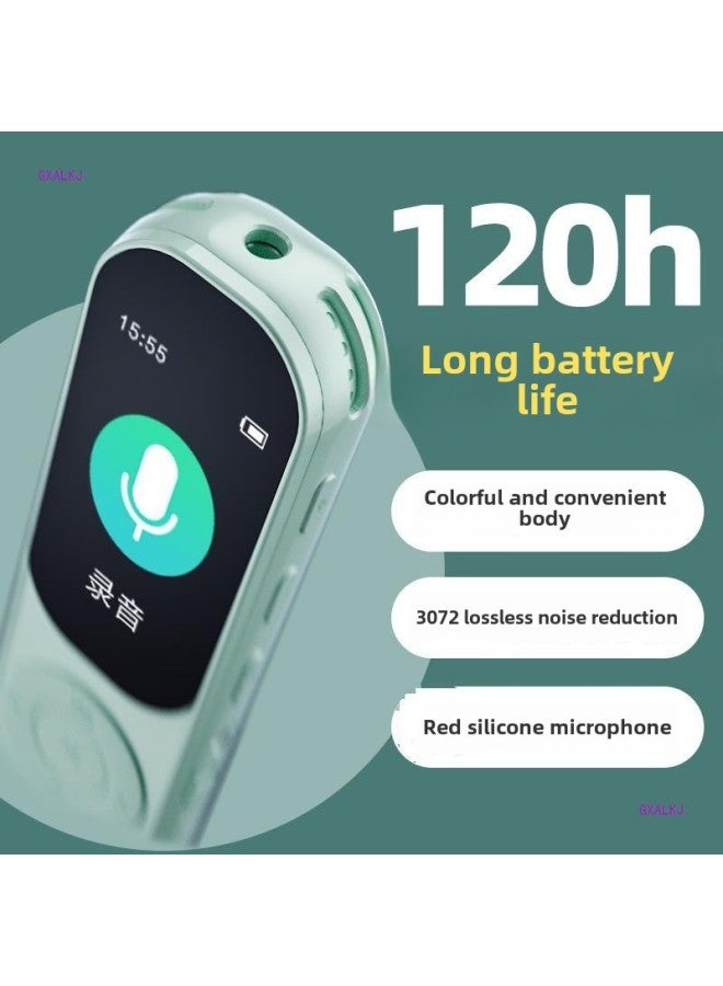 Recording Pen Professional Portable High-definition Noise Reduction Small Students Class Meeting Recording To Text Super Long-Body Color:Yunbai Ultra-long Battery Life Version [about 120 Hours Of Battery Life]-Memory Capacity:16gb [30% Selection/can Save 64h]-official Standard Configuration