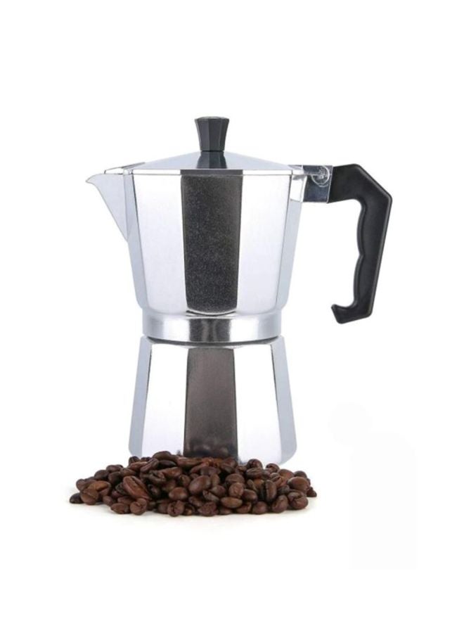 DESSINI Stainless Steel Coffee Maker Silver/Black - Image 3