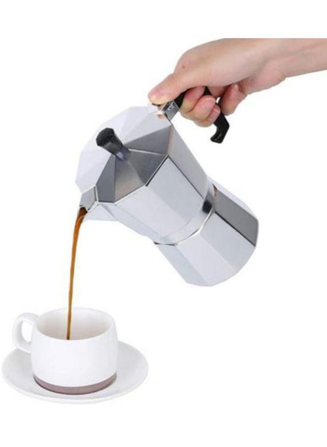 DESSINI Stainless Steel Coffee Maker Silver/Black - Image 4