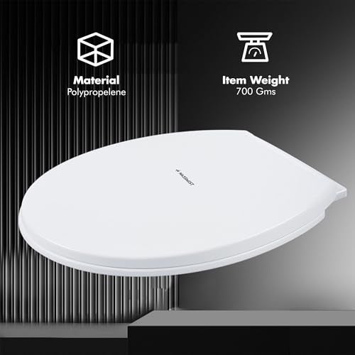 WASSMIST Toilet Seat Cover Set - Durable Toilet Seat Cover | Fits Most Standard EWC Commodes | Premium Finish - Image 3