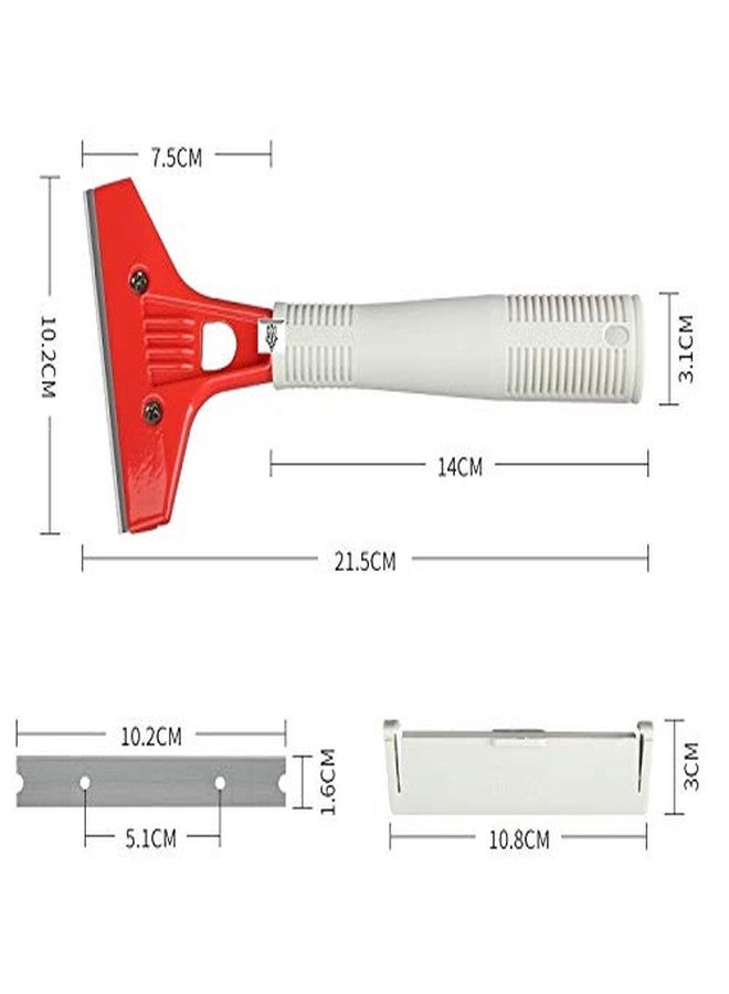 TARGET HYGIENE Heavy Duty Floor Black Scraper and Wall Scraper with ABS-Plastic Handle (RED-Gray) - Image 3
