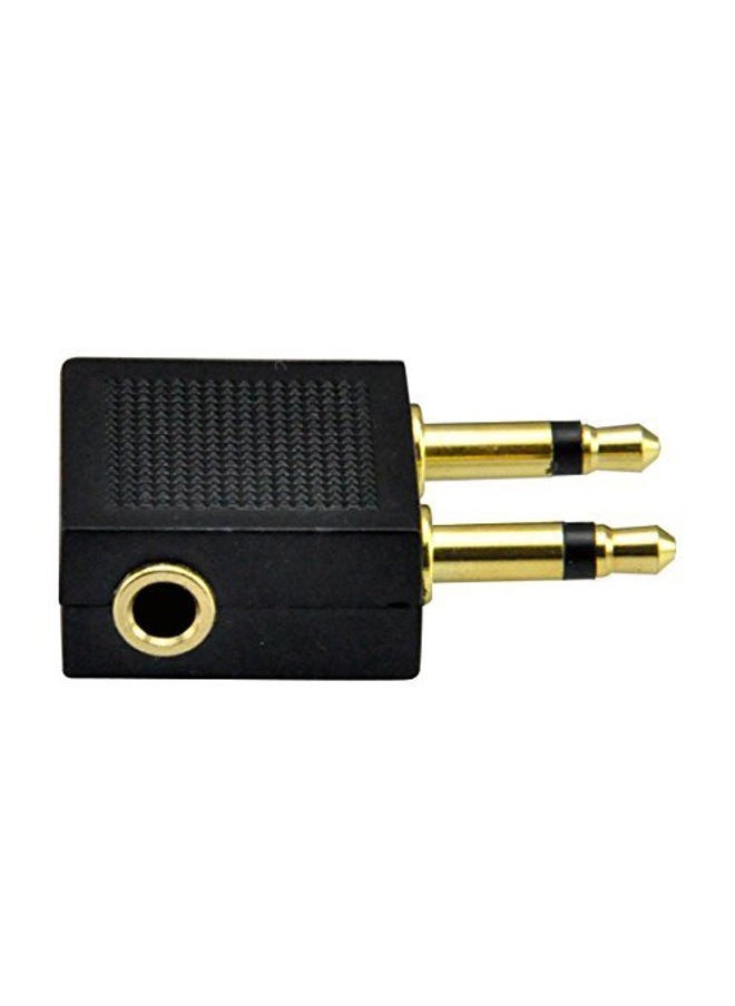 UCEC Airplane Headphone Adapter, 3.5mm Airplane Adapter for Headphones, Golden Plated Airline Headphone Adapter for in-Flight Entertainment System, 2 Pack  - Image 4