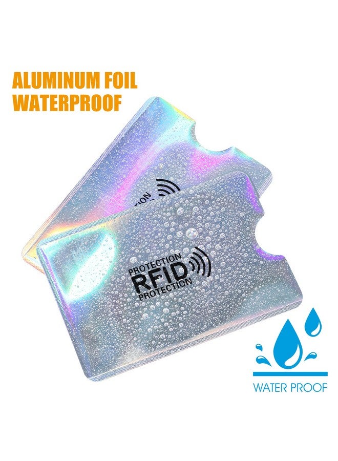 مولين حامل بطاقات Rfid ملون وأكمام محجبة وأكمام بطاقات الائتمان مجموعة واقي بطاقة الهوية Rfid للنساء والرجال (36 قطعة) - Image 4