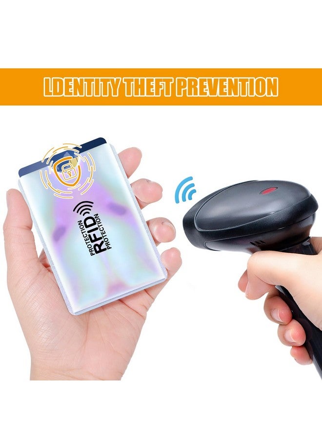 مولين حامل بطاقات Rfid ملون وأكمام محجبة وأكمام بطاقات الائتمان مجموعة واقي بطاقة الهوية Rfid للنساء والرجال (36 قطعة) - Image 2