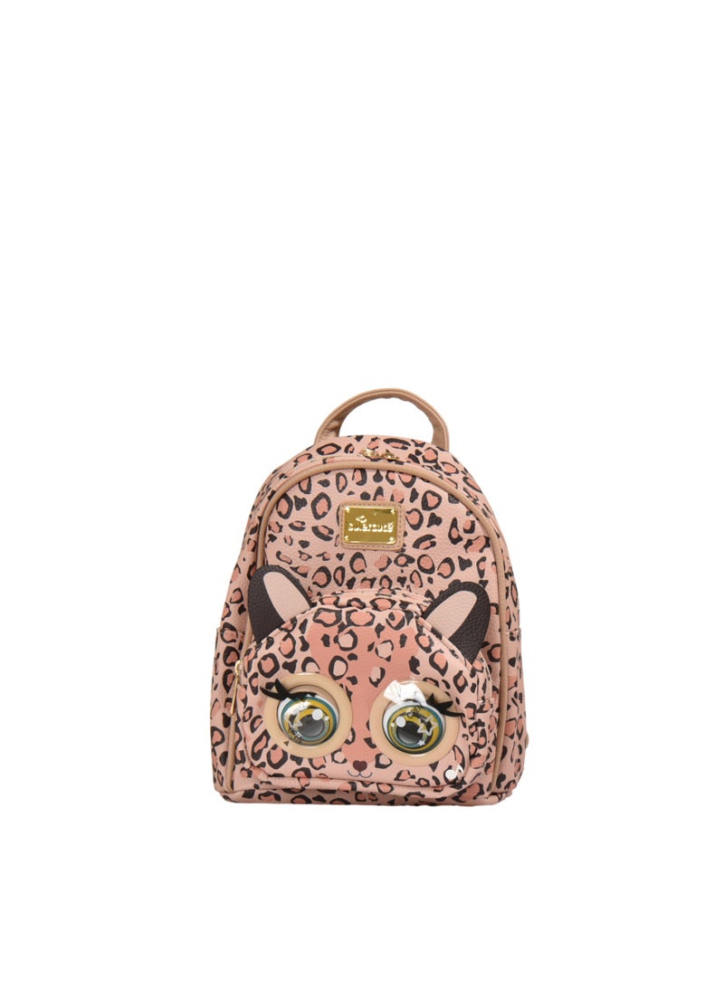 Supercute Kids Leopard Backpack SF231 | 9 Inch Small School Bag | Lightweight Toddler Backpack - Image 1