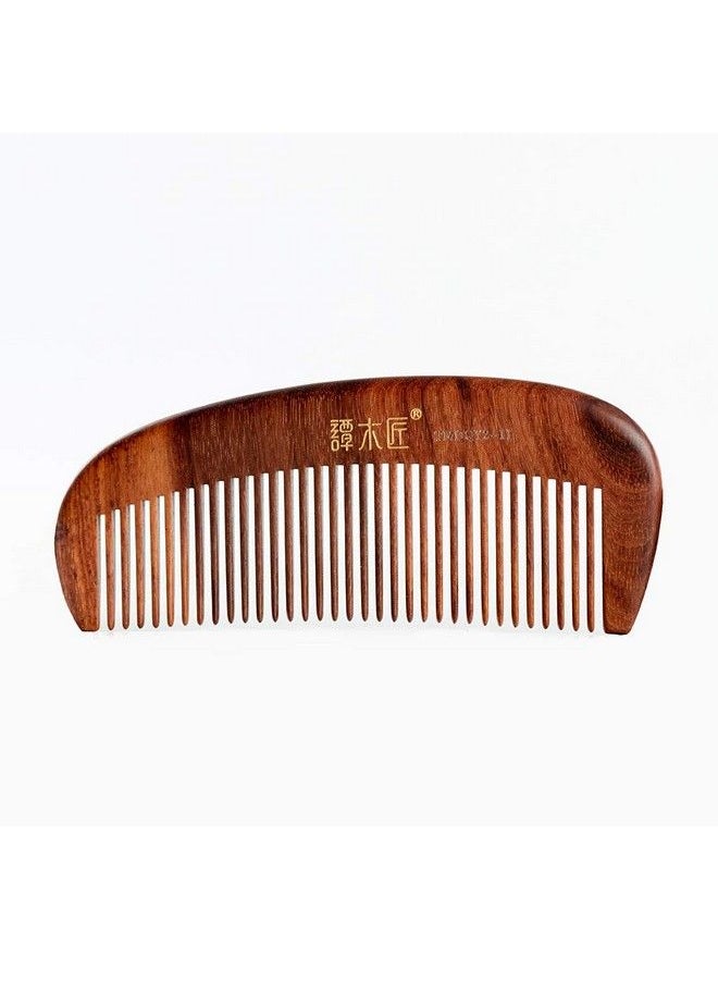 TAN MUJIANG Wooden Hair Comb Antistatic Handmade Apple Lacquer 211  - Image 3