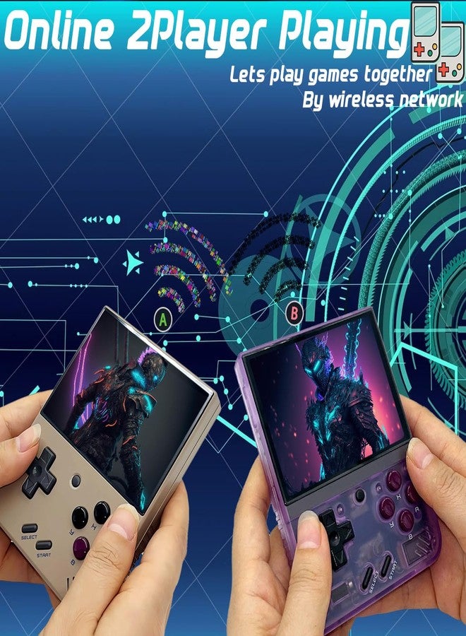 FINGEREVO جهاز ألعاب محمول Mini Plus بنظام OnionOS، شاشة 3.5 بوصة بدقة 640*480، بطارية 3000 مللي أمبير، Mini+ مع حقيبة حمل، لون رمادي كلاسيكي - Image 5