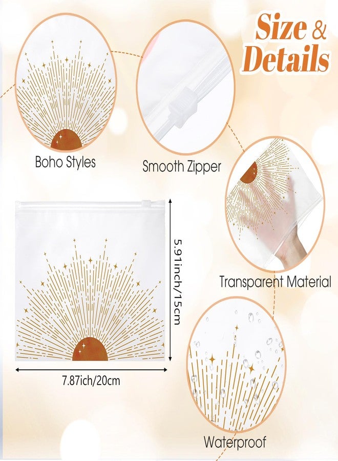 Reginary 100 Pcs Inspirational Gifts for Girls Women Travel Cheer Makeup Bag Bulk Loved Quotes Cosmetic Bags with Zipper Thank You Encouragement Birthday Gift Bag (Gold Star) - Image 5