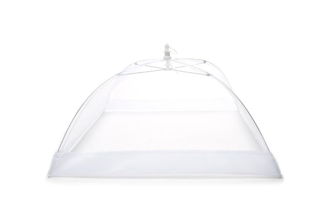 Fox Run Square Food Umbrella, Giant, 18" sq, White - Image 1