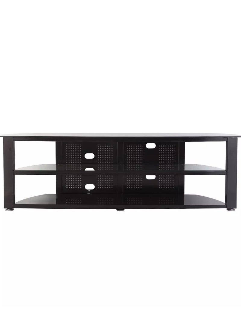 Hamood GLASS TV TABLE 2M LENGTH HEAVY DUTY SUITABLE SIZE FOR 37'' TO 90'' TVs LOADING CAPACITY 70KG - Image 2