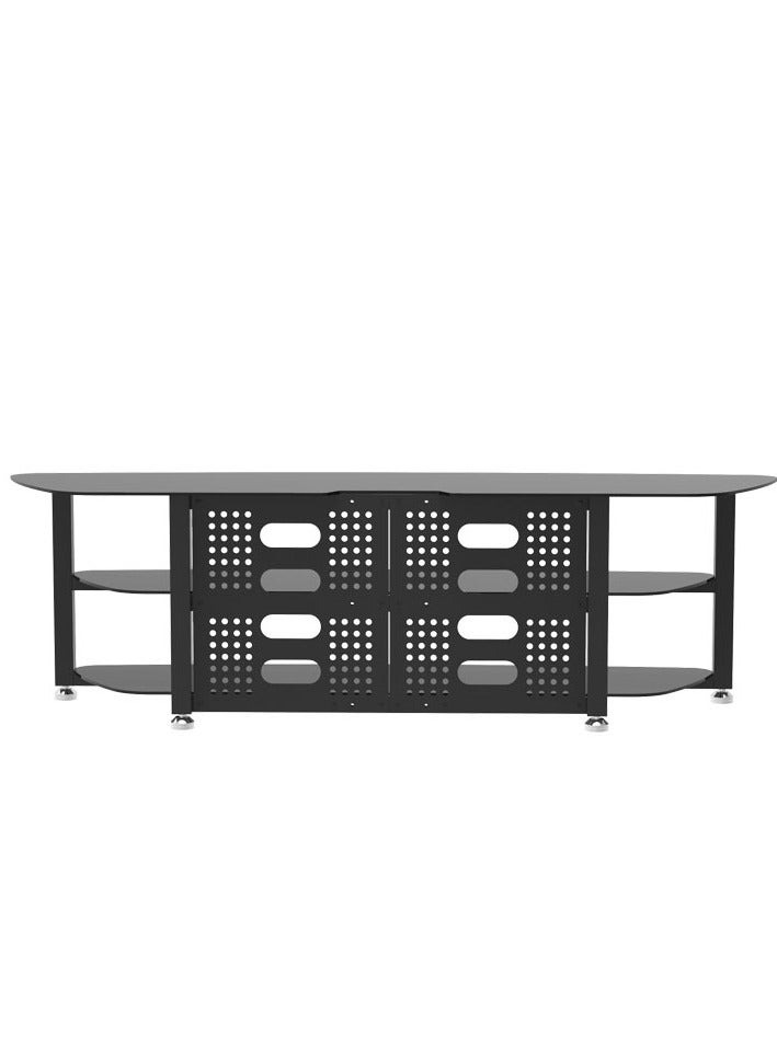 Hamood GLASS TV TABLE 2M LENGTH HEAVY DUTY SUITABLE SIZE FOR 37'' TO 90'' TVs LOADING CAPACITY 70KG - Image 3