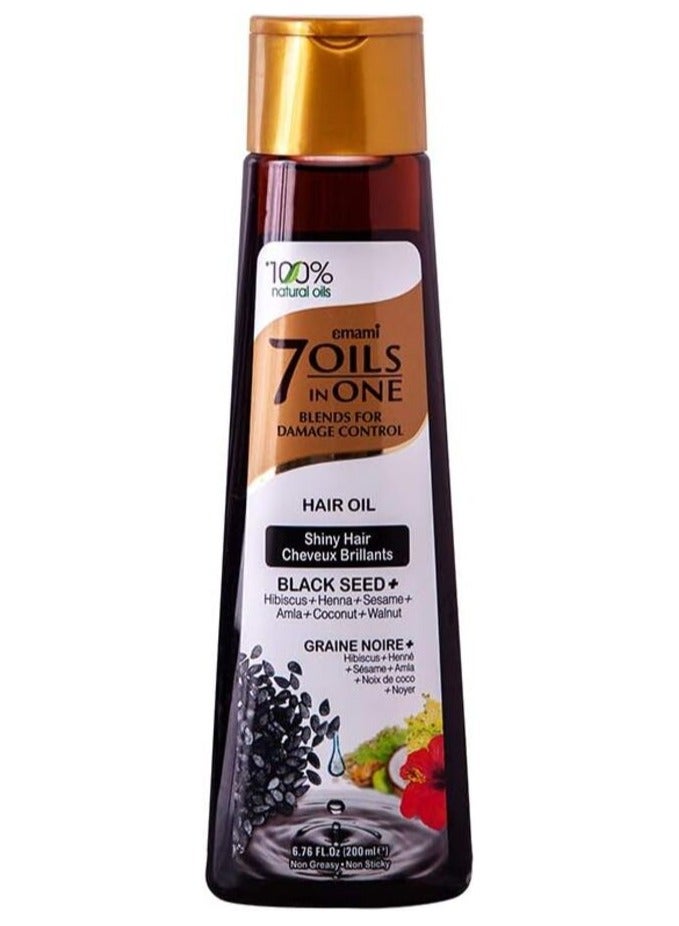 emami 7 Oils In 1 Black Seed Hair Oil 200ml - Image 1