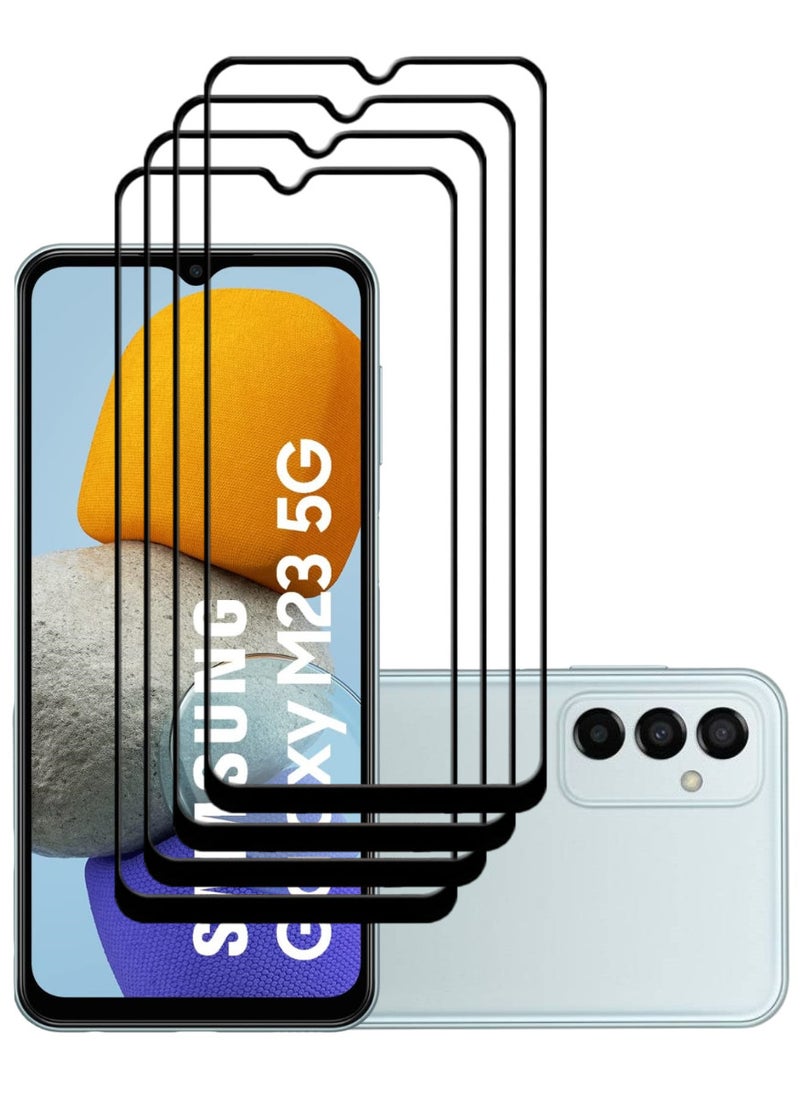 ACLIX 4 Pieces Antistatic ESD Dustproof Premium Quality High Definition Tempered Glass Screen Protector Designed For Samsung Galaxy M23 - Image 1