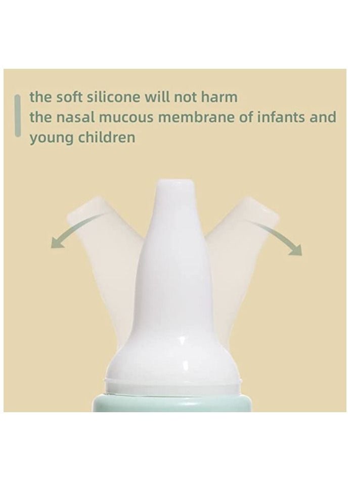 Be a better mom Nasal Aspirator Baby Safe Baby Nose Cleaner Easy Operated Nose Relieve Blocked Nose For Babies Infants Toddlers Bpa Free No Noise Easier for Baby Accept 0 Month +  - Image 4