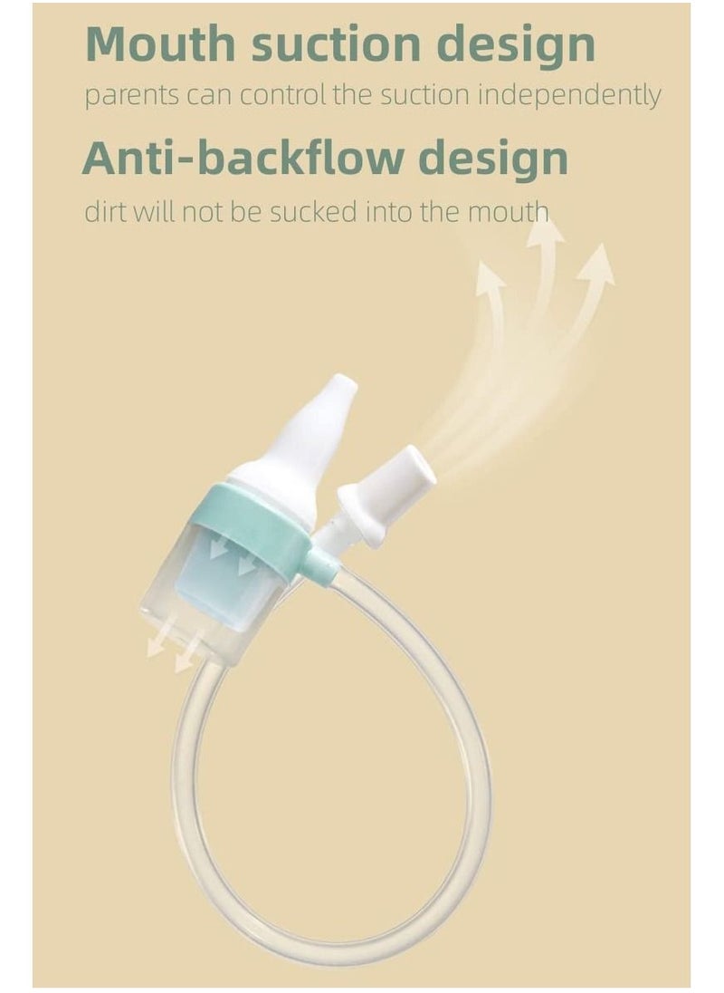 Be a better mom Nasal Aspirator Baby Safe Baby Nose Cleaner Easy Operated Nose Relieve Blocked Nose For Babies Infants Toddlers Bpa Free No Noise Easier for Baby Accept 0 Month +  - Image 2