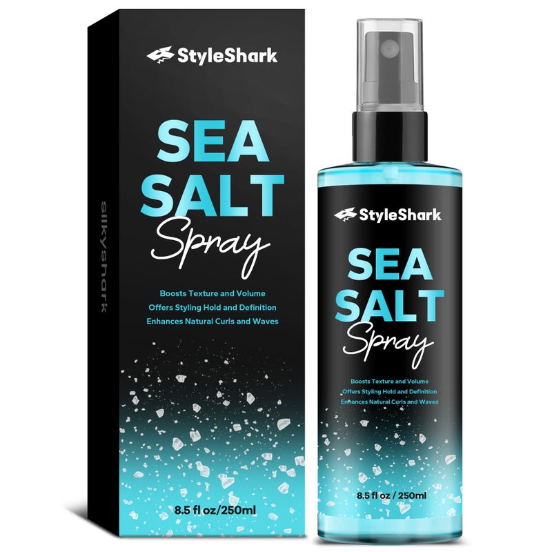 StyleShark Sea Salt Spray for Hair Men & Women (8.5 Fl Oz), Sea Salt Spray for Men, Beach Wave & Volumizing Texturing Sprays to Add Volume & Texture - Image 1