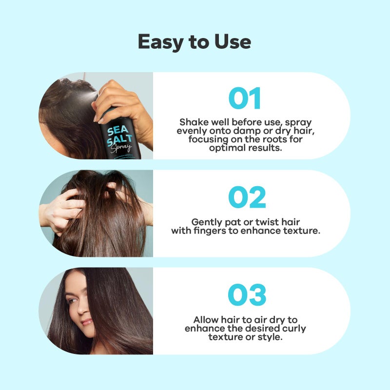 StyleShark Sea Salt Spray for Hair Men & Women (8.5 Fl Oz), Sea Salt Spray for Men, Beach Wave & Volumizing Texturing Sprays to Add Volume & Texture - Image 5