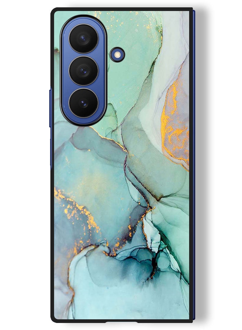 Theodor Case Compatible with Samsung Galaxy Z Fold 7 - 8 Inch Protection Shockproof Bumper Cover Crack Lines - Image 1