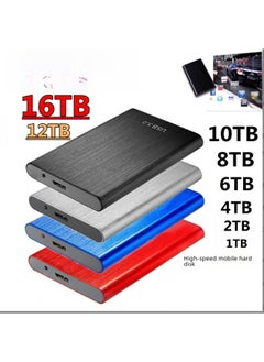 Generic High-speed Expansion Upgrade Mobile Hard Drive 1tb/2tb 4tb 6tb 8tb 10tb 12tb External Hard Drive Digital Computer Mobile-Capacity:8TB-Interface:Silver  - Image 1