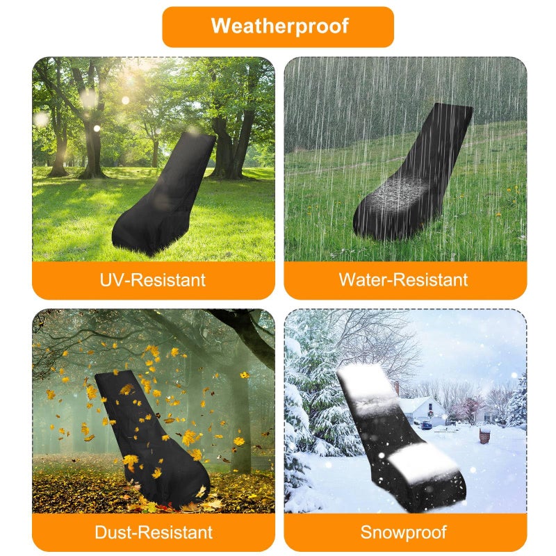 nomiou Lawn Mower Cover - Universal Fit Push Lawn Mower Cover for Outdoor UV Protection Waterproof, Dust - Image 5