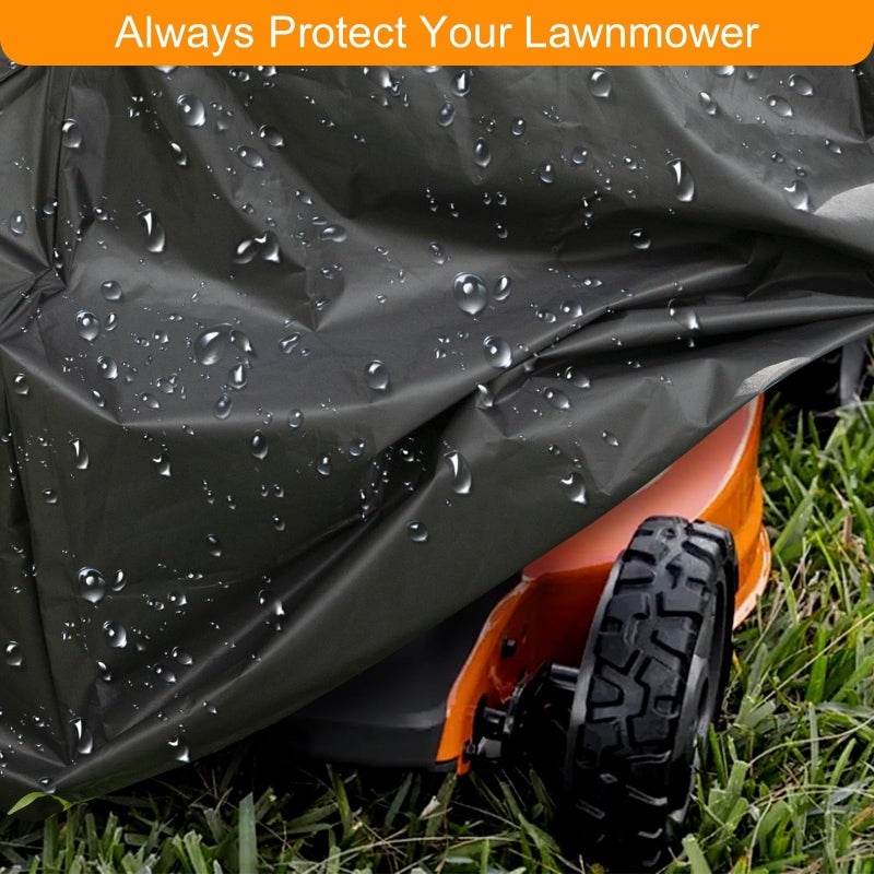 nomiou Lawn Mower Cover - Universal Fit Push Lawn Mower Cover for Outdoor UV Protection Waterproof, Dust - Image 4