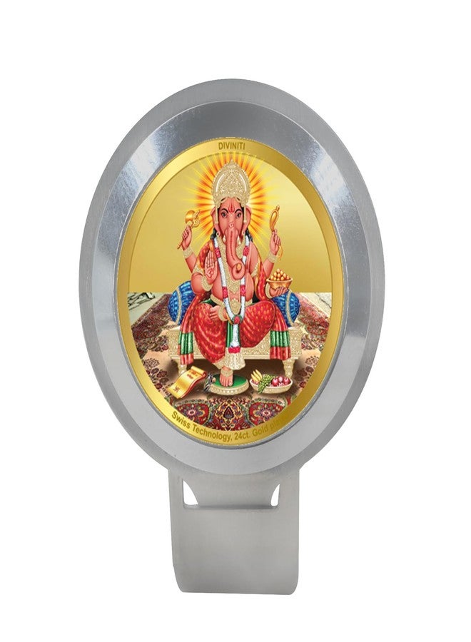 DIVINITI 24K Gold Plated Foil Premium Bike Frame with Lord Ganesha |Waterproof Adjustable and Stable 360 Rotation Bike Bicycle Accessories|Air Resistant Theft Resistant Bike Frames- 35 MM - Image 1