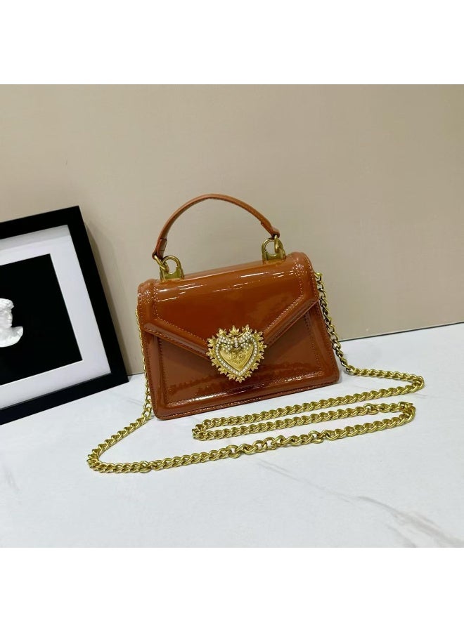 D&G Brown Devotion top handle bag