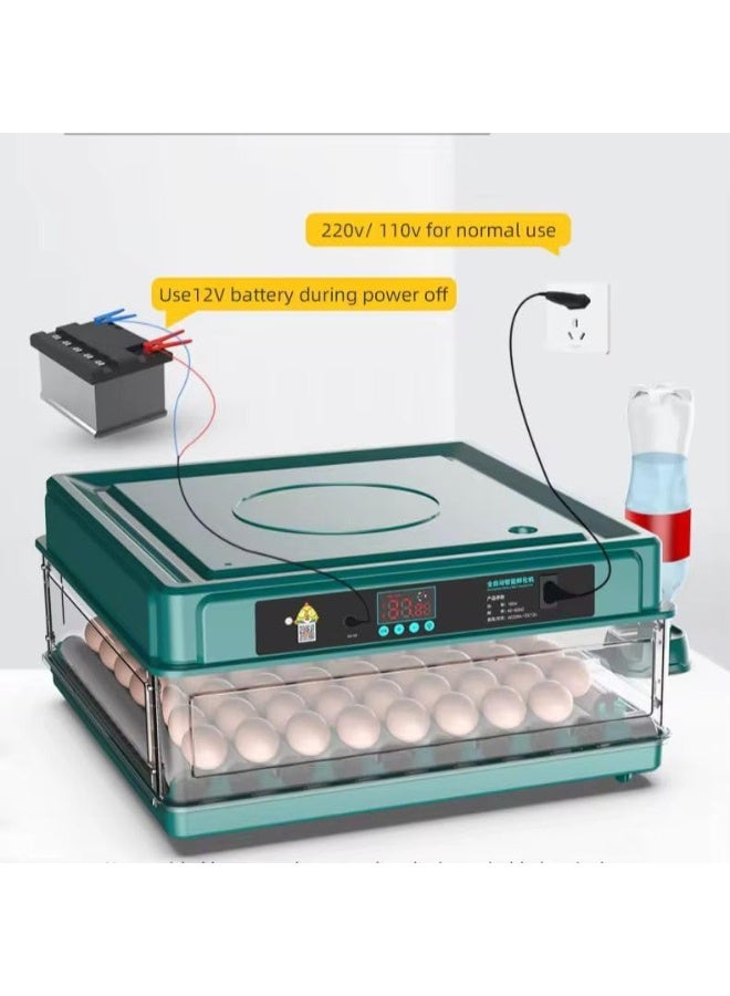 نيو كلاسيك حاضنة بيض دجاج 15 بيضة، تحويل البيض تلقائيًا، حاضنة مع وظيفة تزويد المياه للرطوبة والتحكم في درجة الحرارة وفحص البيض - R15 - Image 3