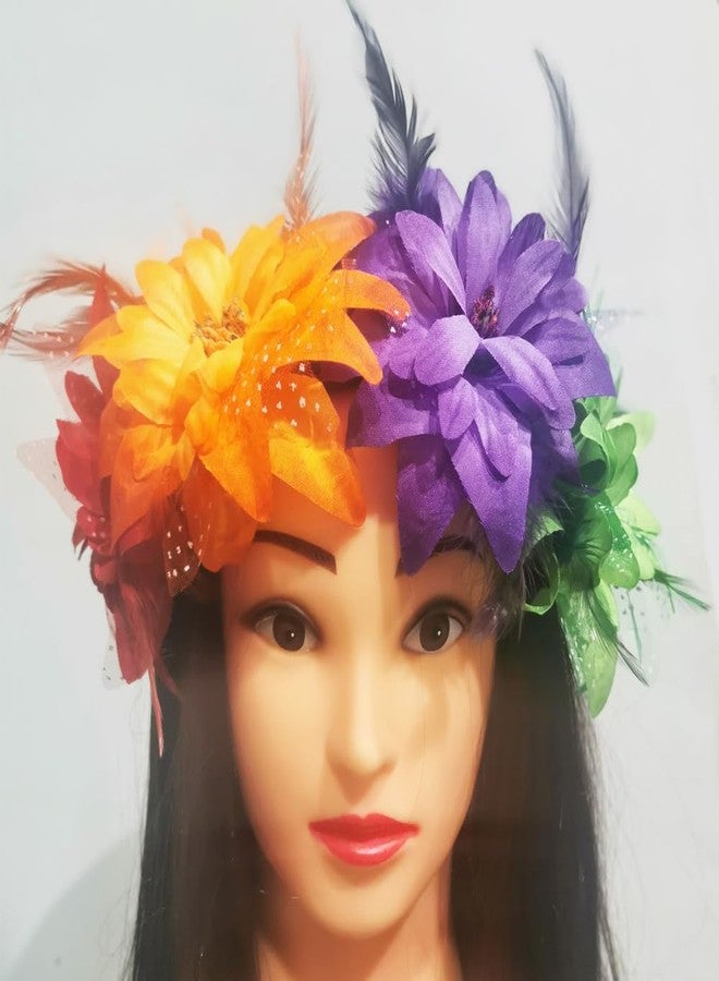 Backgarden 12pcs Multicolor Women Flower Feather Hair Clips for Prom Dance Performance Wedding Tea Party Accessory - Image 4