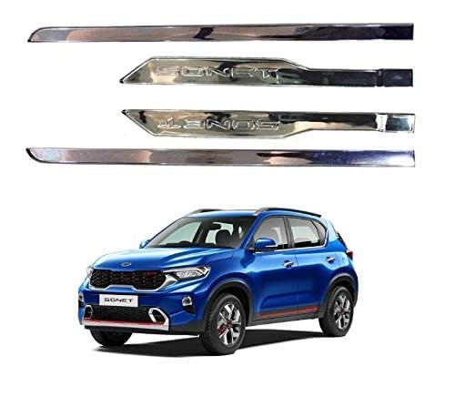 TRENDWALA Car Door Body Paint/Scratches Protection Full Chrome Side Garnish Beading Molding for Kia Sonet All Model (Set of 4) - Image 5
