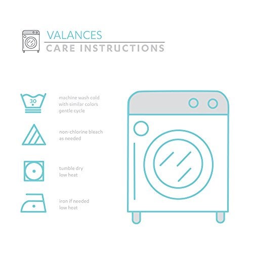 Lush Decor Melody Bow Valance Curtain 52" W x 18" L +3" White - Bow Curtains - Kitchen Valances for Windows - Coquette Valance Curtains for Bathroom - Image 4