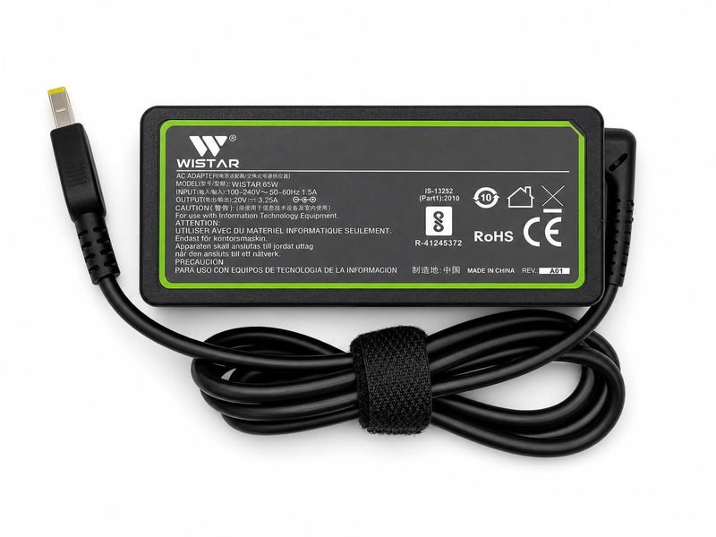 WISTAR 65W Replacement Lenovo Laptop Charger for Lenovo Thinkpad T470 T470s T460 T460s T450 T440 T440p X240 X260 Yoga 2 Pro 11 11s 11e Square Tip AC Adapter,Black - Image 5