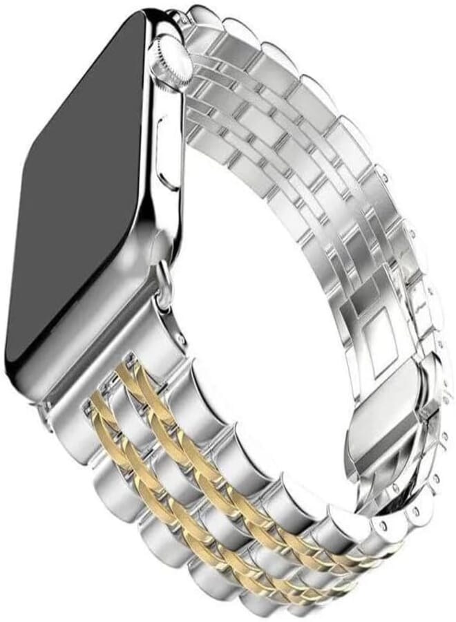 Next Next store Metal Band Compatible with iWatch Band 41mm 40mm 38mm, Adjustable Stainless Steel Replacement Strap for iWatch Series 7/6/5/4/3/2/1, SE