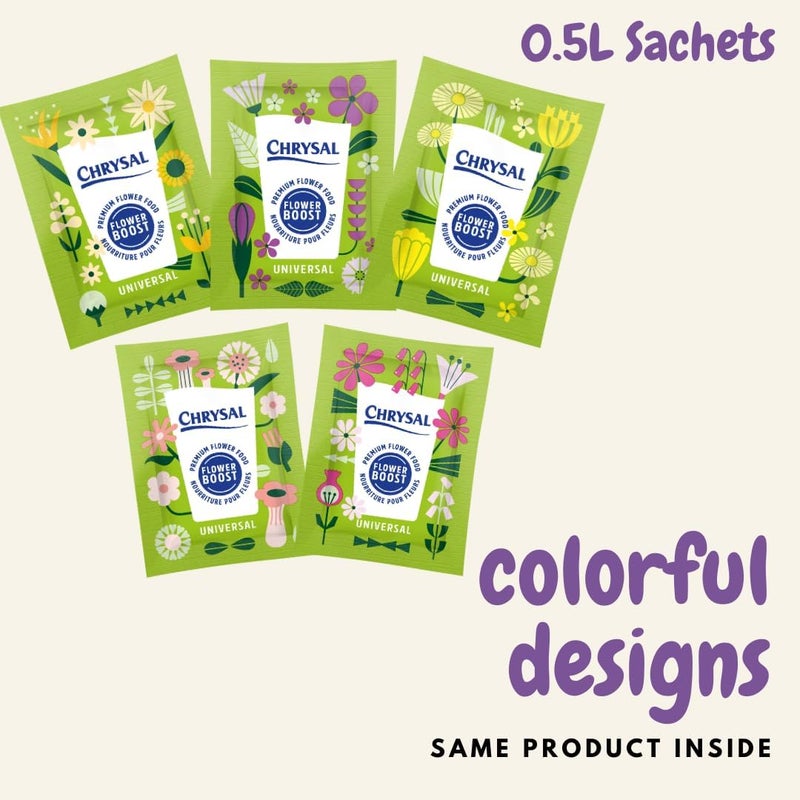 Chrysal Flower Boost – Clear Flower Food Packets for Flower Arrangements & Bouquets – Floral Supplies for Fresh Flowers – Fresh Flower Arrangements Supplies (5g - 400 Ct) - Image 5