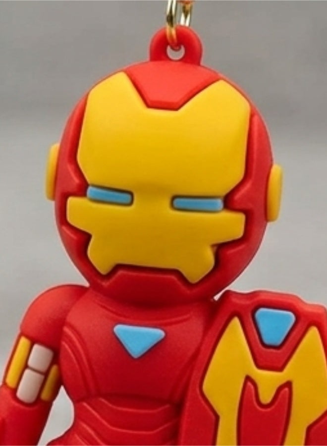 مارفل ميدالية مفاتيح "آيرون مان" (Iron Man) من مارفل بتصميم ثلاثي الأبعاد، ميدالية شخصية للأطفال، إكسسوار للحقائب، تعليقة لحقيبة الظهر، هدية ولعبة قابلة للاقتناء، تصاميم متنوعة. - Image 3
