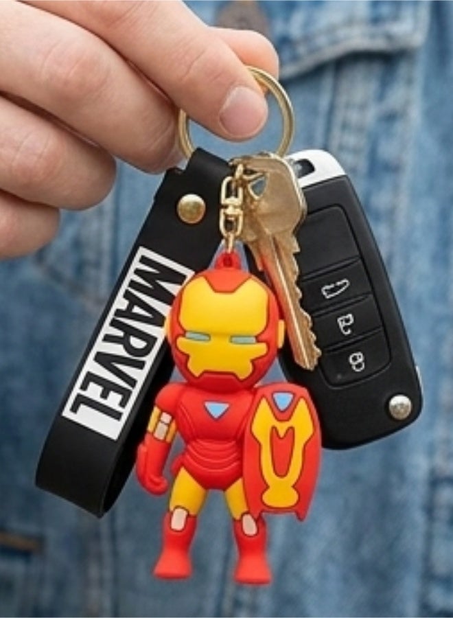 مارفل ميدالية مفاتيح "آيرون مان" (Iron Man) من مارفل بتصميم ثلاثي الأبعاد، ميدالية شخصية للأطفال، إكسسوار للحقائب، تعليقة لحقيبة الظهر، هدية ولعبة قابلة للاقتناء، تصاميم متنوعة. - Image 5
